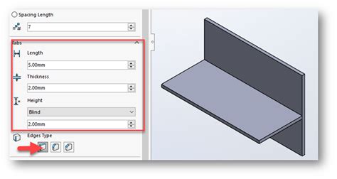 add sheet metal tab solidworks|SolidWorks sheet metal add in.